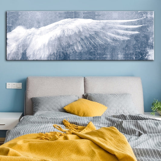 Angel Wings Vintage Black And White Wall Art Canvas