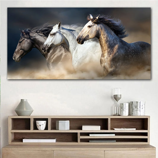 The Running Horse Canvas Wall Art