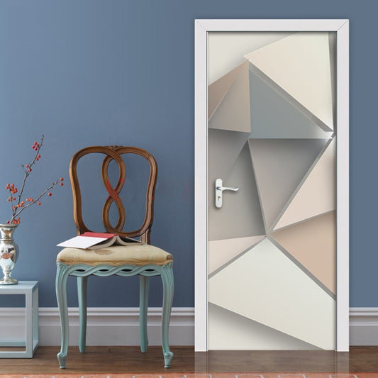 Creative Geometric Pattern PVC Waterproof Door Stickers