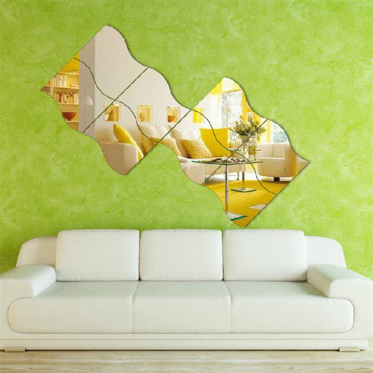 3D DIY Wall Mirror Decal Removable Stickers