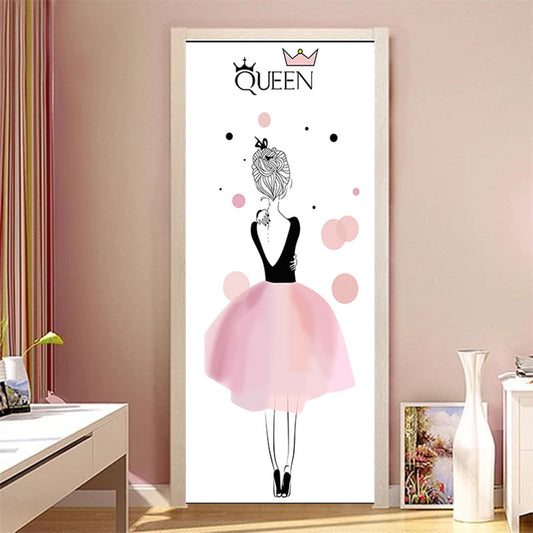 Simple Waterproof European Door Stickers