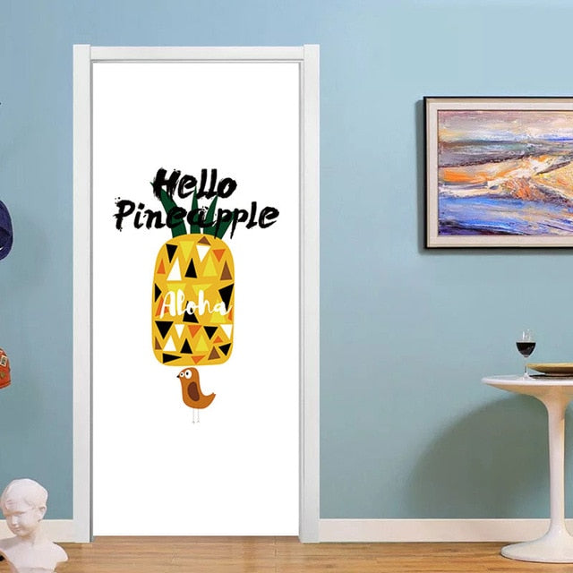 Simple Waterproof European Door Stickers
