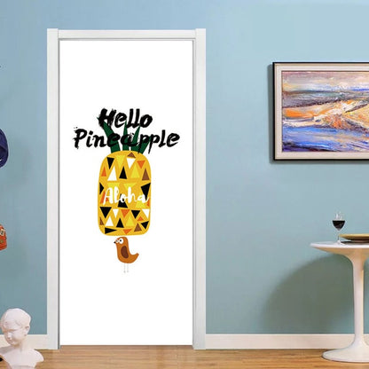 Simple Waterproof European Door Stickers