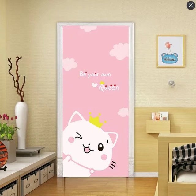 Simple Waterproof European Door Stickers